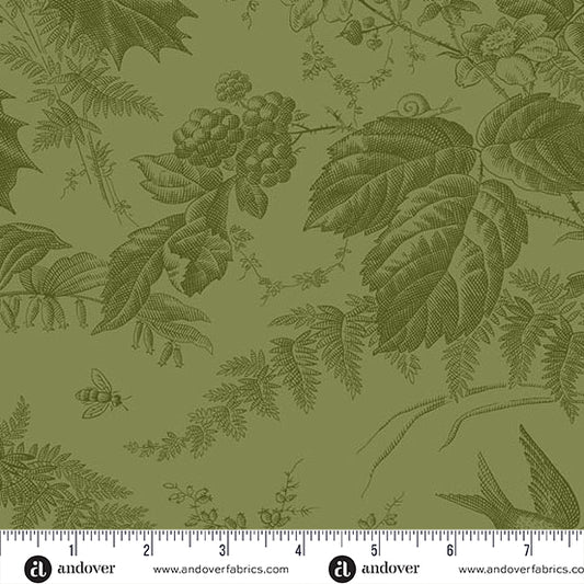 Vermont Spruce A10285G1 by Laundry Basket Quilts for Andover Fabrics