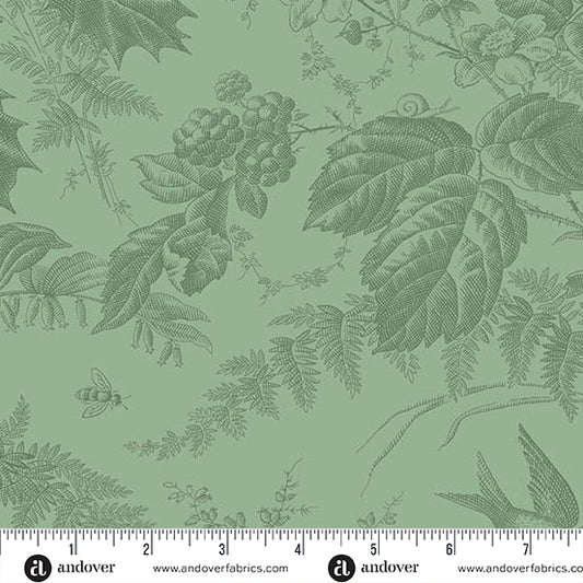 Vermont Fern A10285G2 by Laundry Basket Quilts for Andover Fabrics