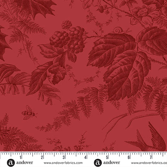 Vermont Ruby A1028R2 by Laundry Basket Quilts for Andover Fabrics