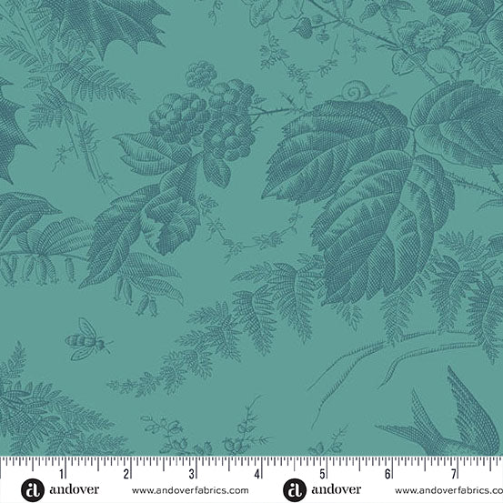 Vermont Bluegrass A1028T1 by Laundry Basket Quilts for Andover Fabrics