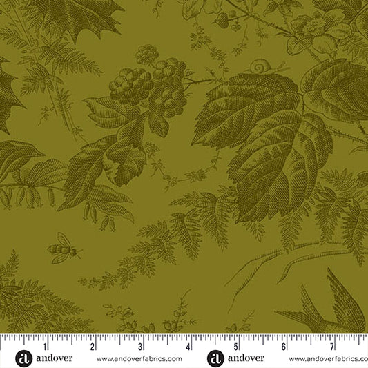Vermont Juniper A10285V1 by Laundry Basket Quilts for Andover Fabrics