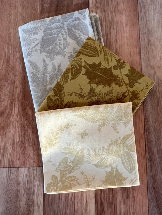 Vermont Yellows Fat Quarter Bundle by Laundry Basket Quilts for Andover Fabrics