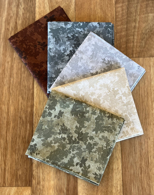 Verona Abstract Texture Fat Quarter Bundle by Satin Moon Designs for Blank Quilting