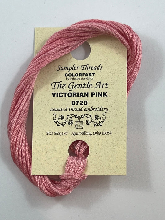 Victorian Pink 0720 The Gentle Art Sampler Thread 6 Stranded Hand Dyed Embroidery Floss