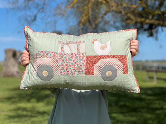 Tilda Farmers Market Truck Honey Pillow Kit using Village Life Collection