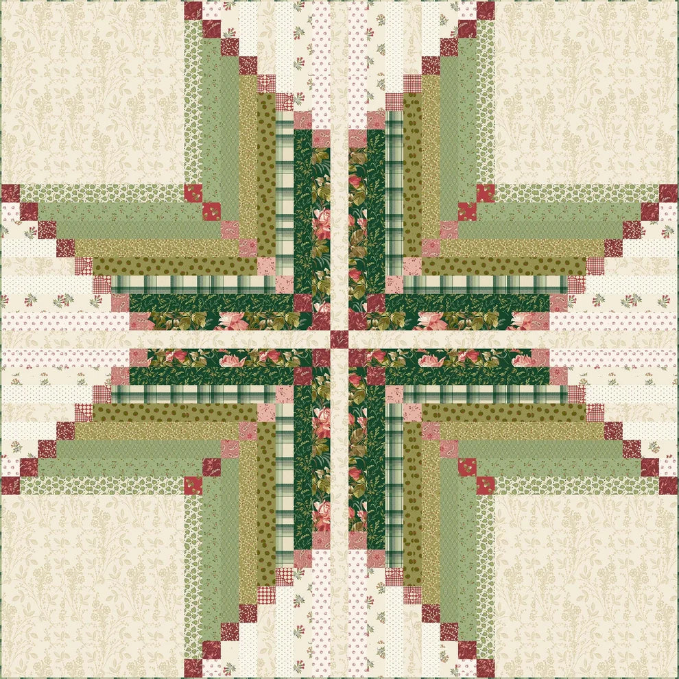 Virginia Star - Mini Holiday Quilt Pattern by Laundry Basket Quilts