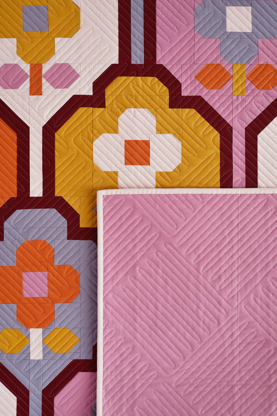 Wallflower Quilt Pattern Pen and Paper