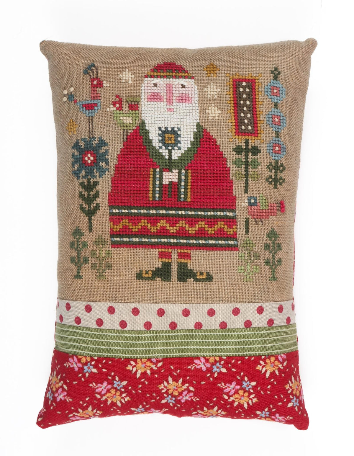 Wee Santa 2026 Cross Stitch Pattern Heart in Hand