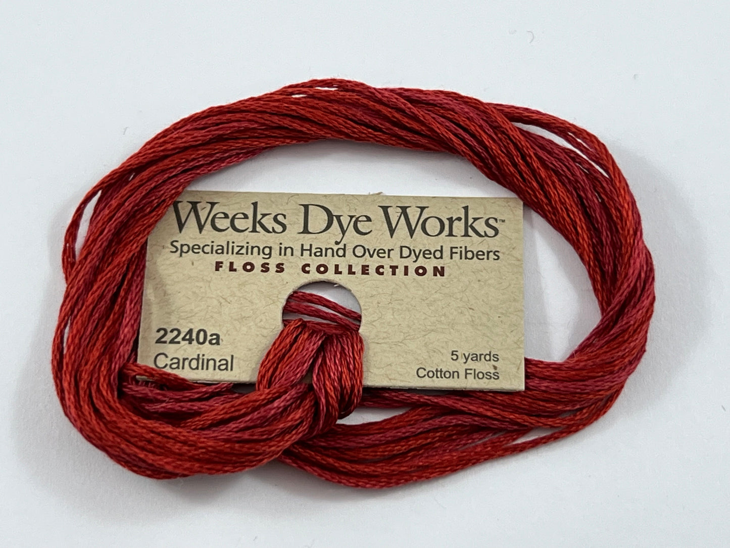Cardinal 2240a Weeks Dye Works 6-Strand Hand-Dyed Embroidery Floss