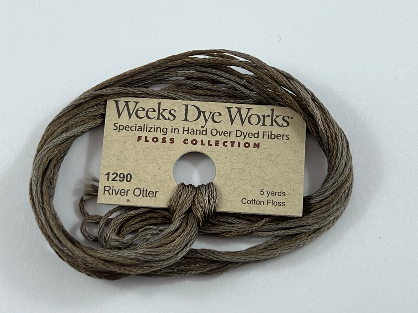 River Otter 1290 Weeks Dye Works 6-Strand Hand-Dyed Embroidery Floss