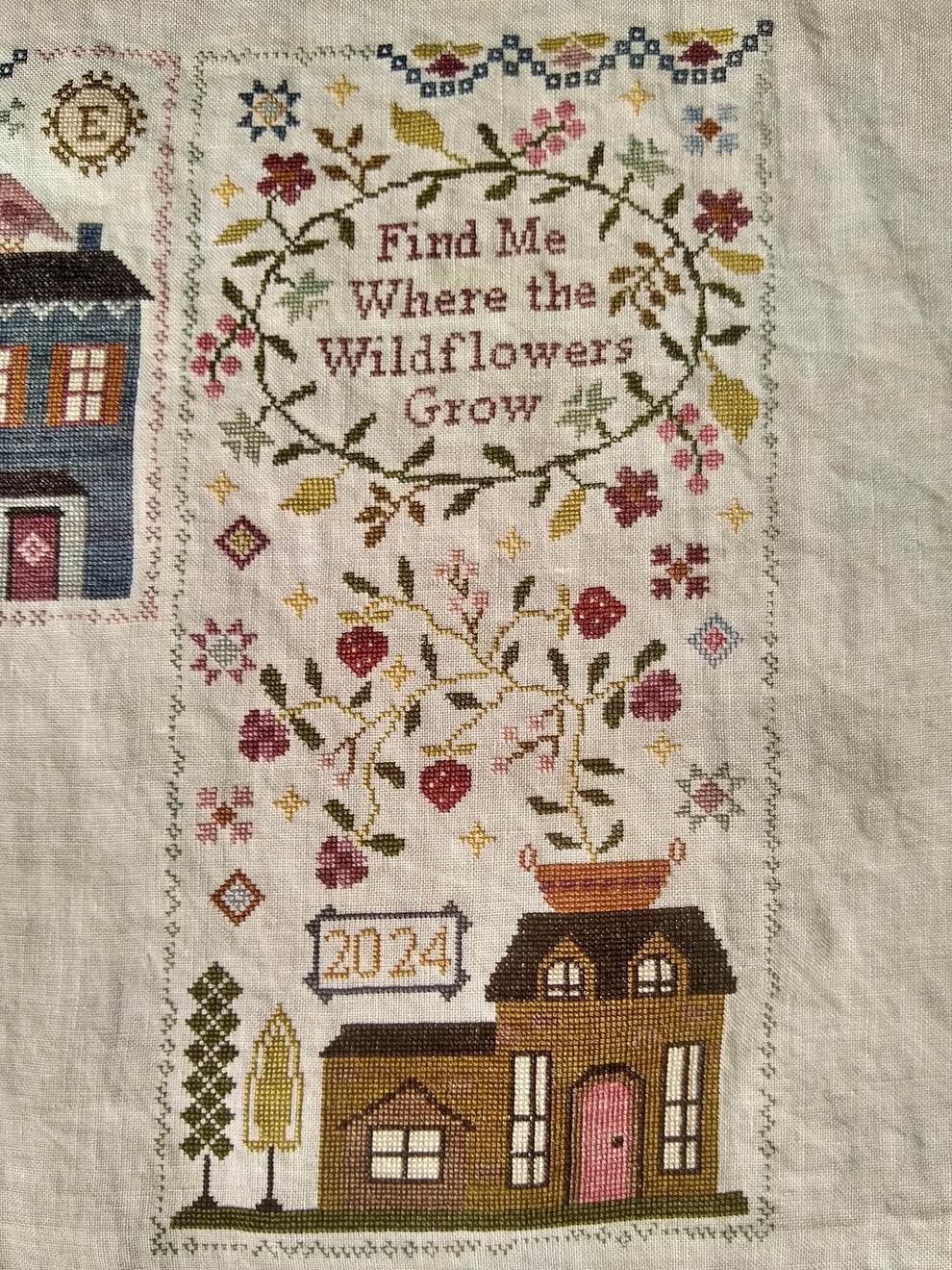 Where the Wildflowers Grow Cross Stitch Pattern by Blueberry Ridge