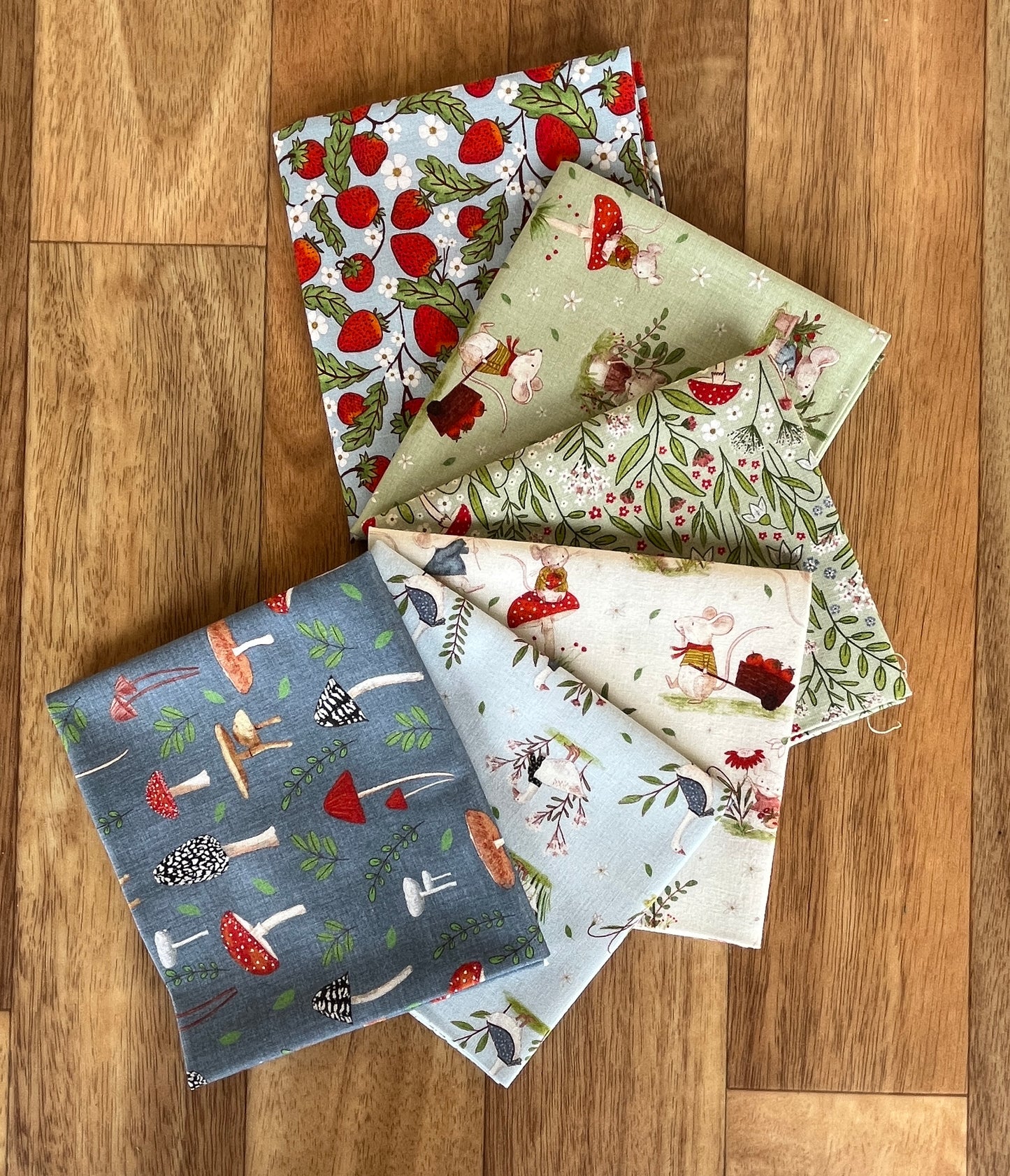 Whimsical Fields Fat Quarter Bundle by Mel Armstrong for Nutex Fabrics