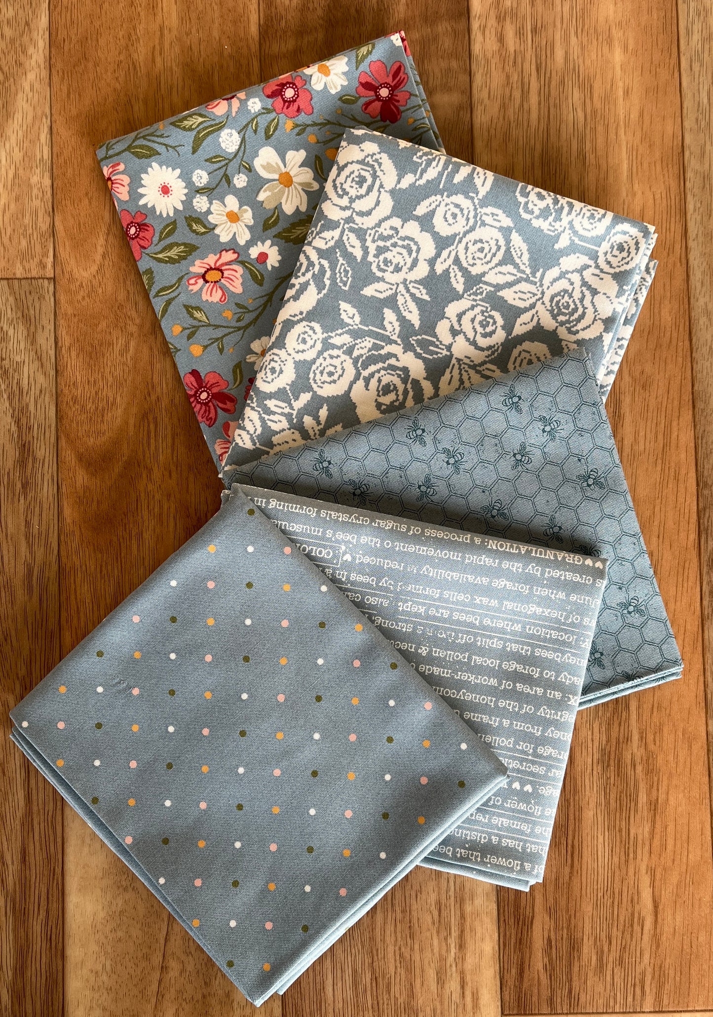 Wild Honey Blues Fat Quarter Bundle by Lella Boutique for Moda Fabrics