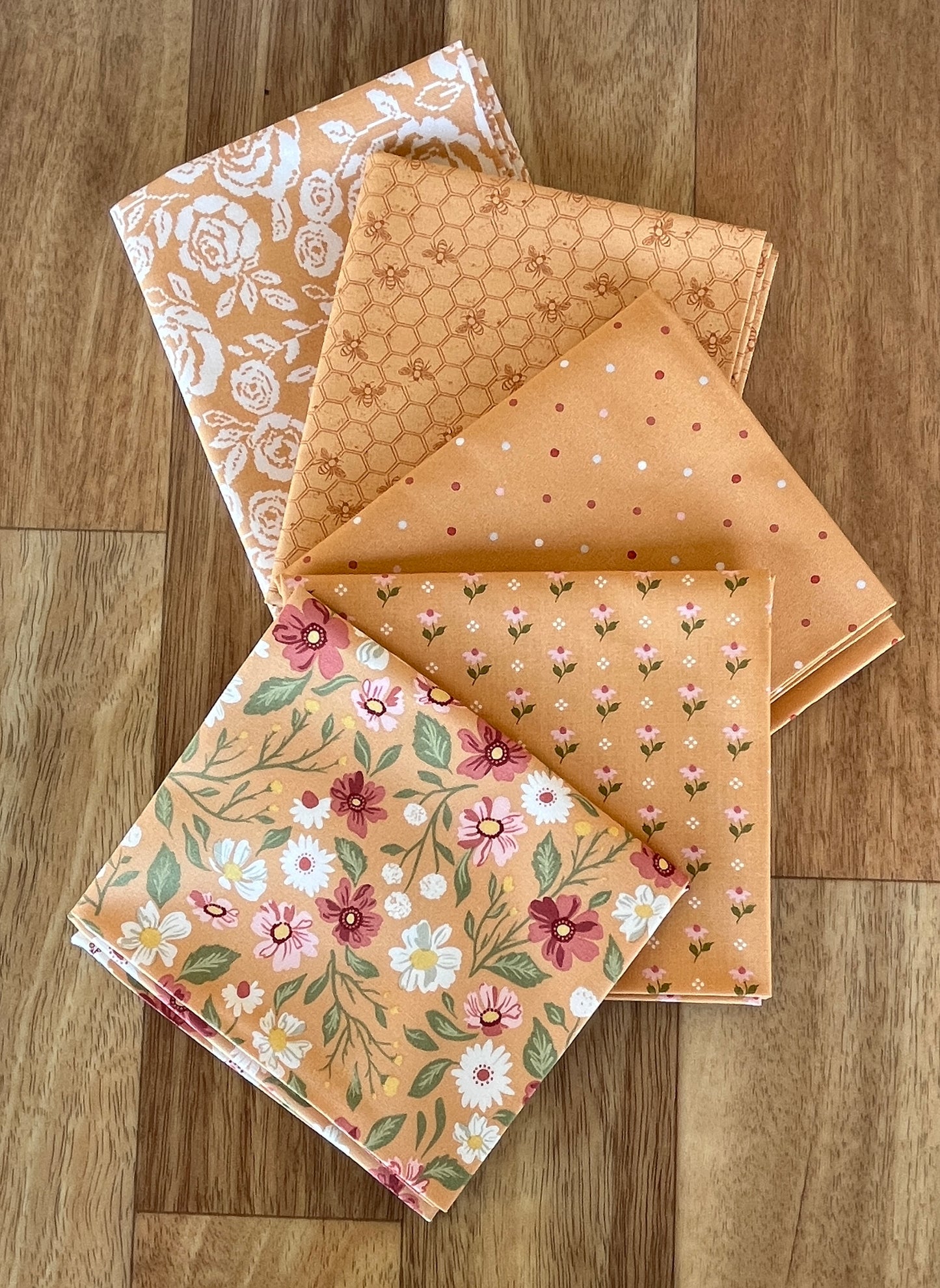 Wild Honey Apricot Fat Quarter Bundle by Lella Boutique for Moda Fabrics
