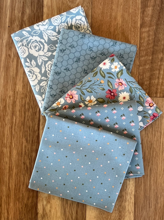 Wild Honey Blues Fat Quarter Bundle by Lella Boutique for Moda Fabrics