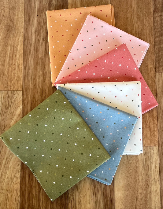 Wild Honey Dots Fat Quarter Bundle by Lella Boutique for Moda Fabrics