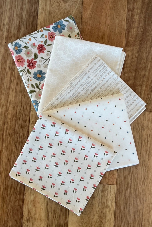 Wild Honey Whites Fat Quarter Bundle by Lella Boutique for Moda Fabrics