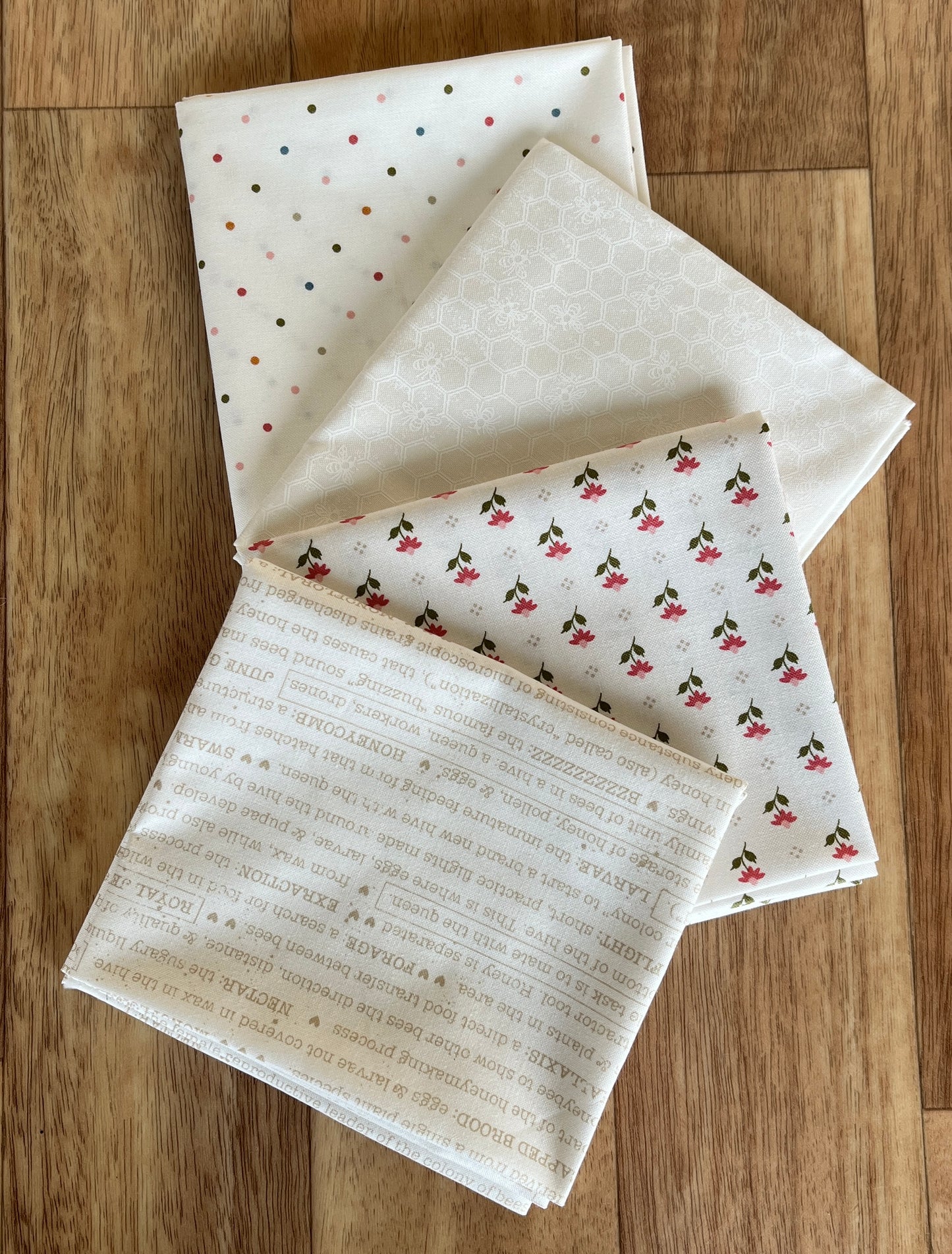 Wild Honey Whites Fat Quarter Bundle by Lella Boutique for Moda Fabrics