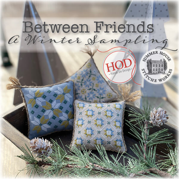 A Winter Sampling Between Friends Cross Stitch Pattern by Hands on Design