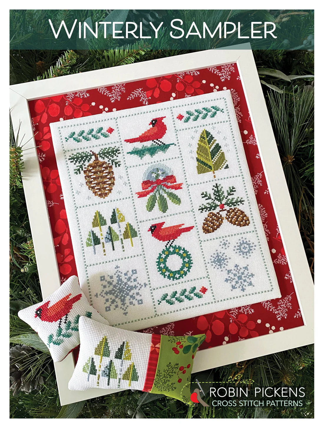 Winterly Sampler Cross Stitch Pattern by Robin Pickens