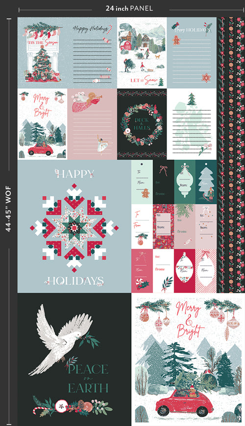 Wintertale Holiday Spirit Panel WNT12267 by Katarina Roccella for Art Gallery Fabrics