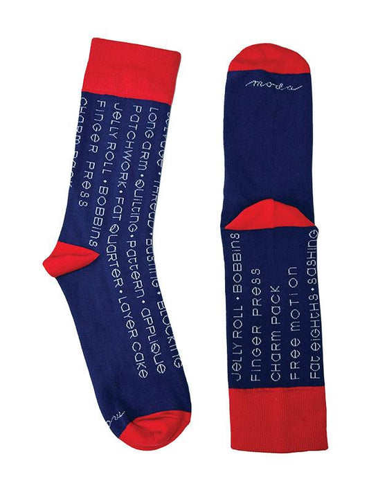 Word Socks by Cathe Holden of Moda Fabrics