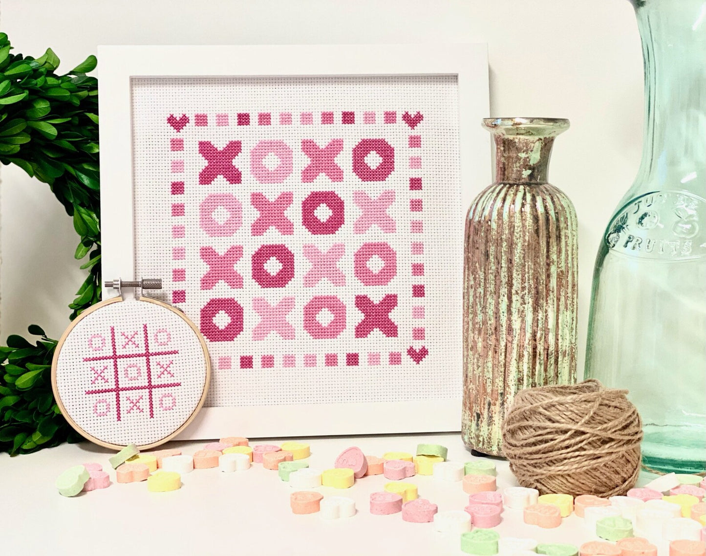 XOXO Cross Stitch Pattern by Count Your Stitches Designs