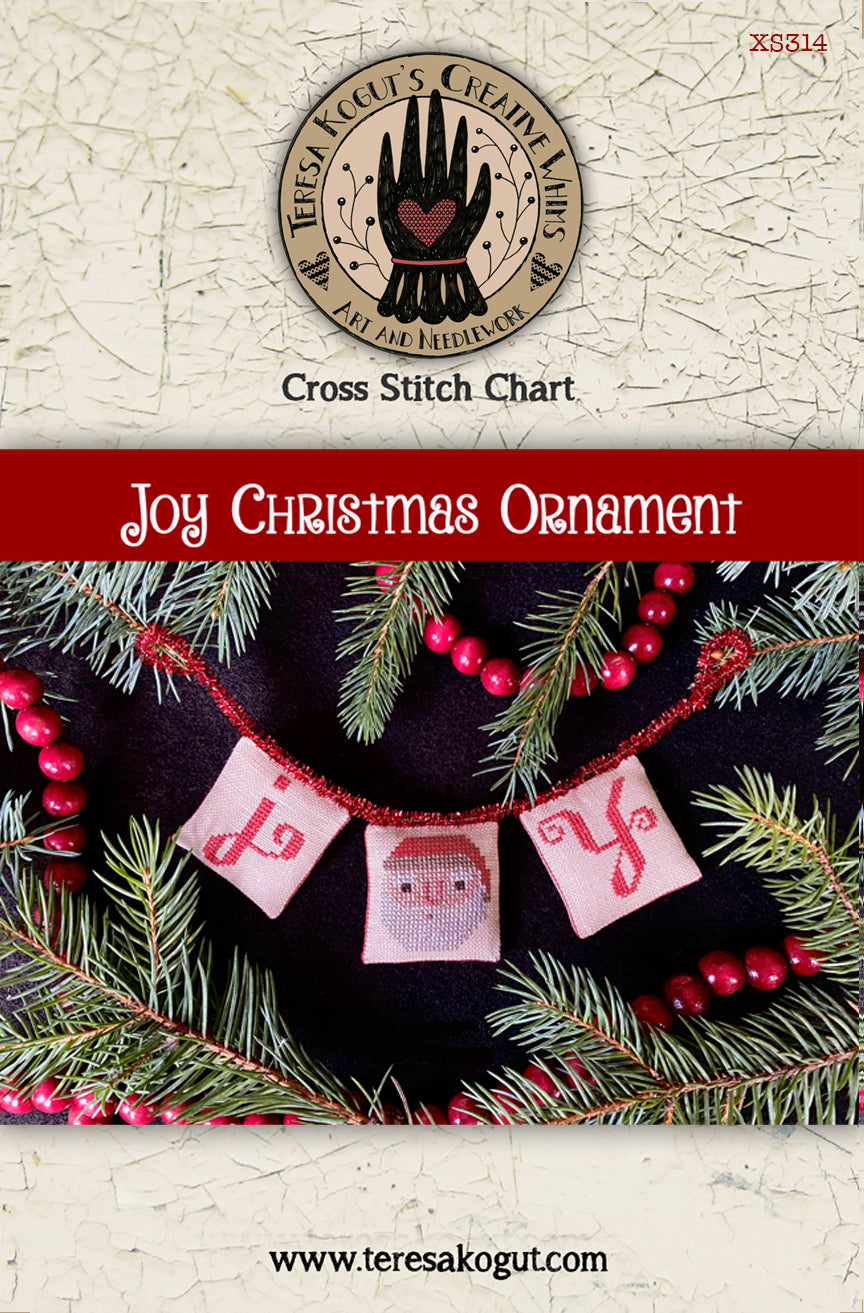 Joy Ornament Cross stitch pattern by Teresa Kogut