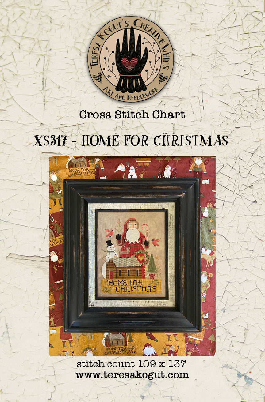 Home for Christmas Cross stitch pattern by Teresa Kogut