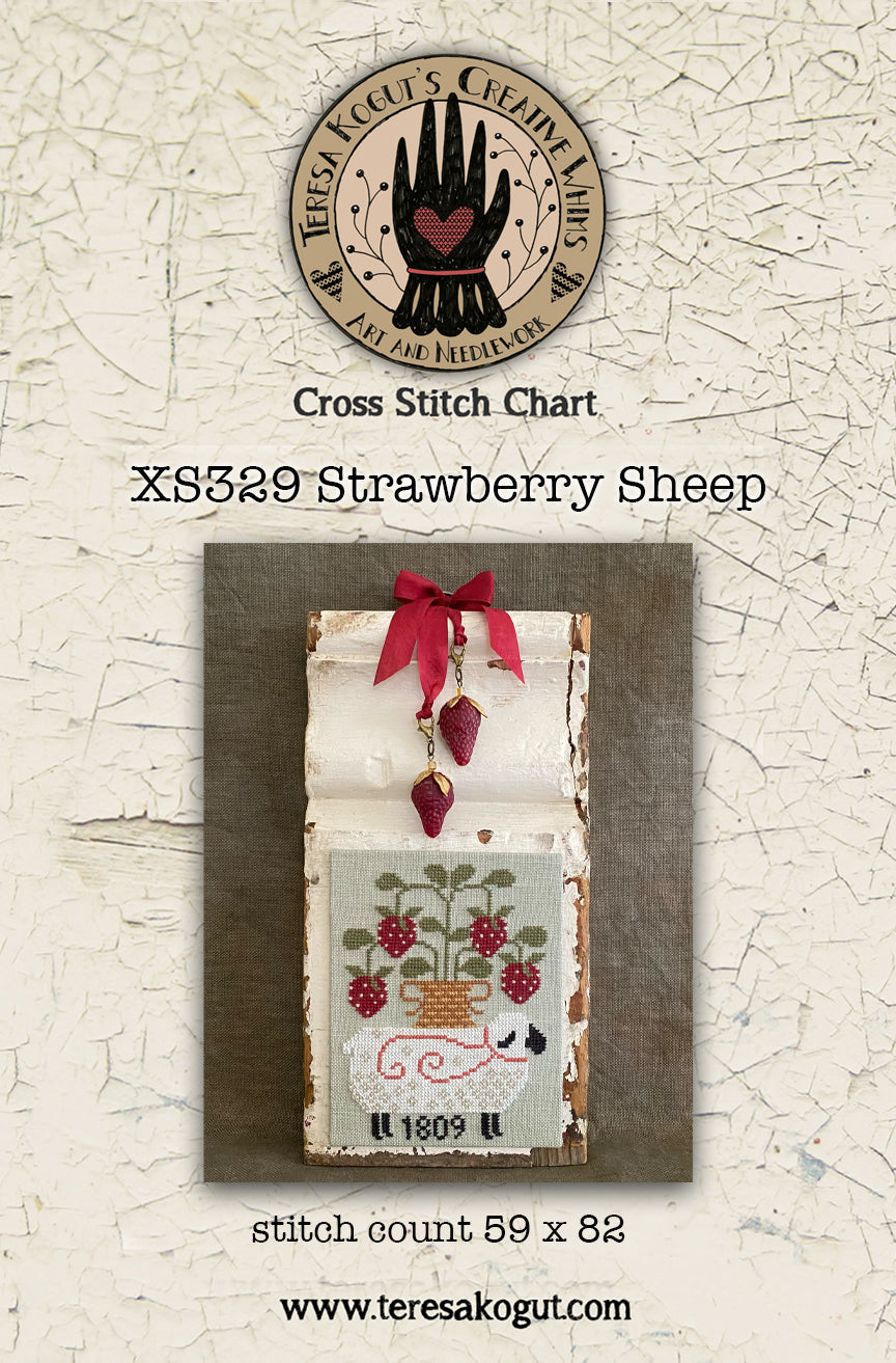 Strawberry Sheep Cross stitch pattern by Teresa Kogut