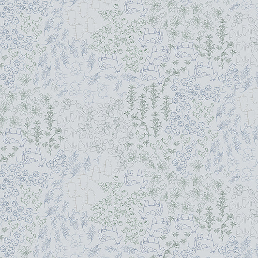 Homestead Linework Light Gray Y3955-5 by Meags and Me for Clothworks Fabrics (sold in 25cm increments)