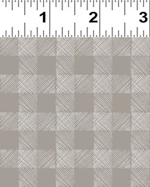 Homestead Gingham Taupe Y3956-62 by Meags and Me for Clothworks Fabrics (sold in 25cm increments)
