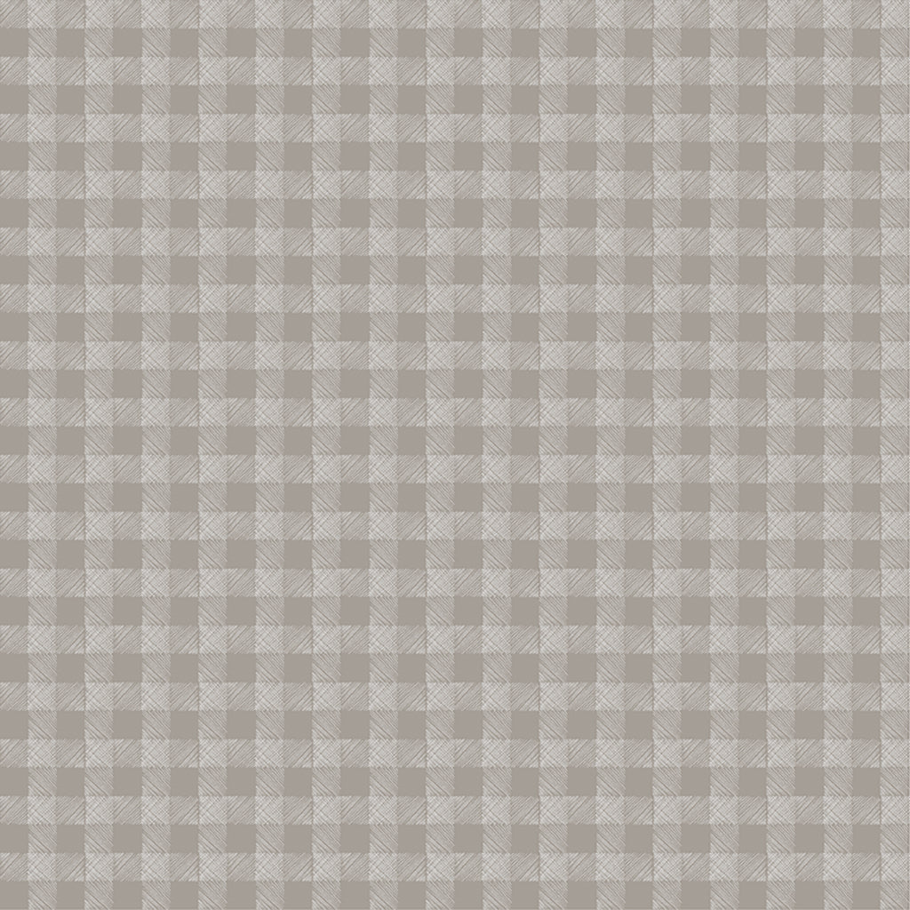 Homestead Gingham Taupe Y3956-62 by Meags and Me for Clothworks Fabrics (sold in 25cm increments)