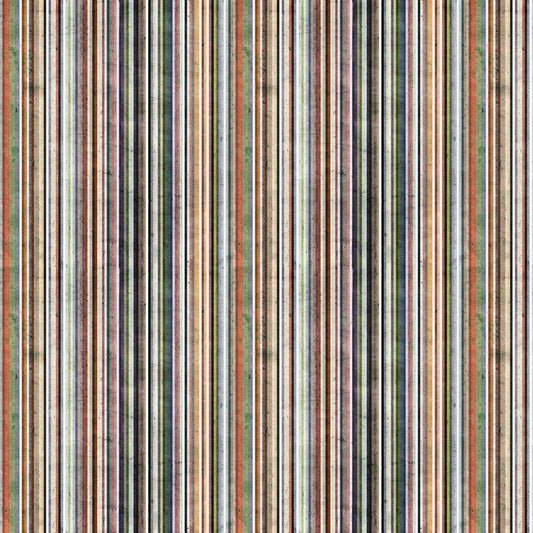 Homesteading Digital Stripe Multi Y4608-55 by Dan Dipaolo for Clothworks Fabrics (sold in 25cm increments)
