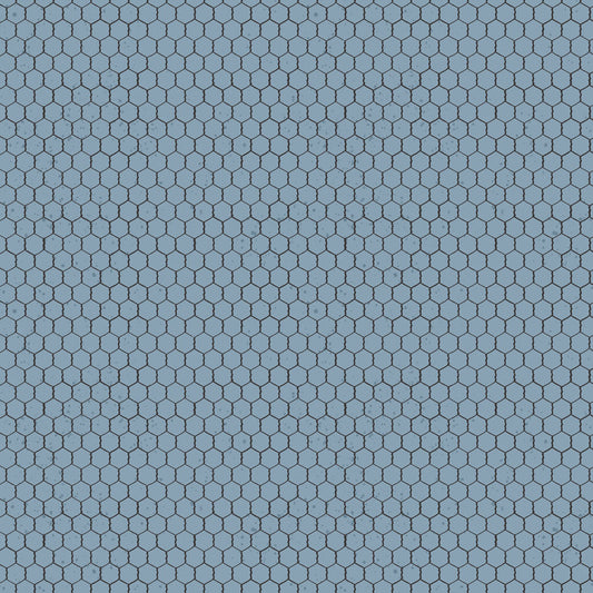 Homesteading Chicken Wire Denim Y4610-88 by Dan Dipaolo for Clothworks Fabrics (sold in 25cm increments)