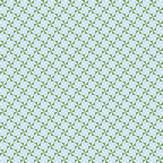 Shop Hop Pinwheels Pale Blue Y4799-361 by Meags and Me for Clothworks Fabrics (sold in 25cm increments)