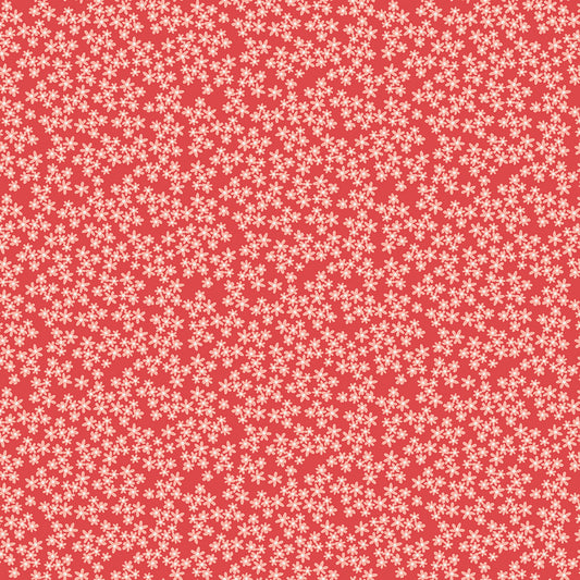 Shop Hop Flowers Coral Y4800-39 by Meags and Me for Clothworks Fabrics (sold in 25cm increments)