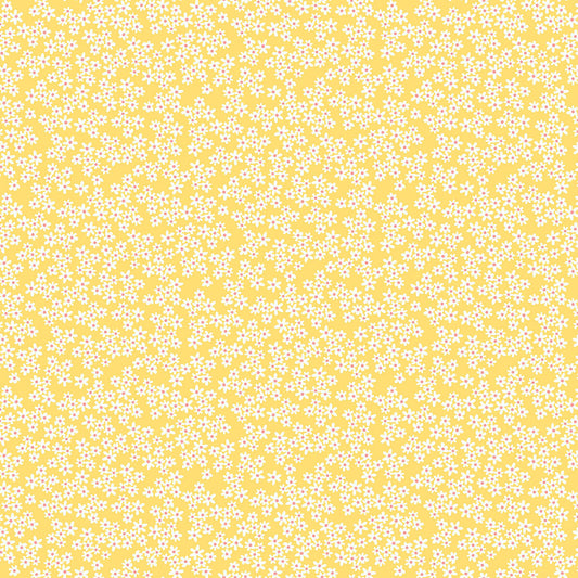 Shop Hop Flowers Yellow Y4800-9 by Meags and Me for Clothworks Fabrics (sold in 25cm increments)