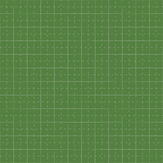 Shop Hop Cutting Mat Green Y4801-21 by Meags and Me for Clothworks Fabrics (sold in 25cm increments)
