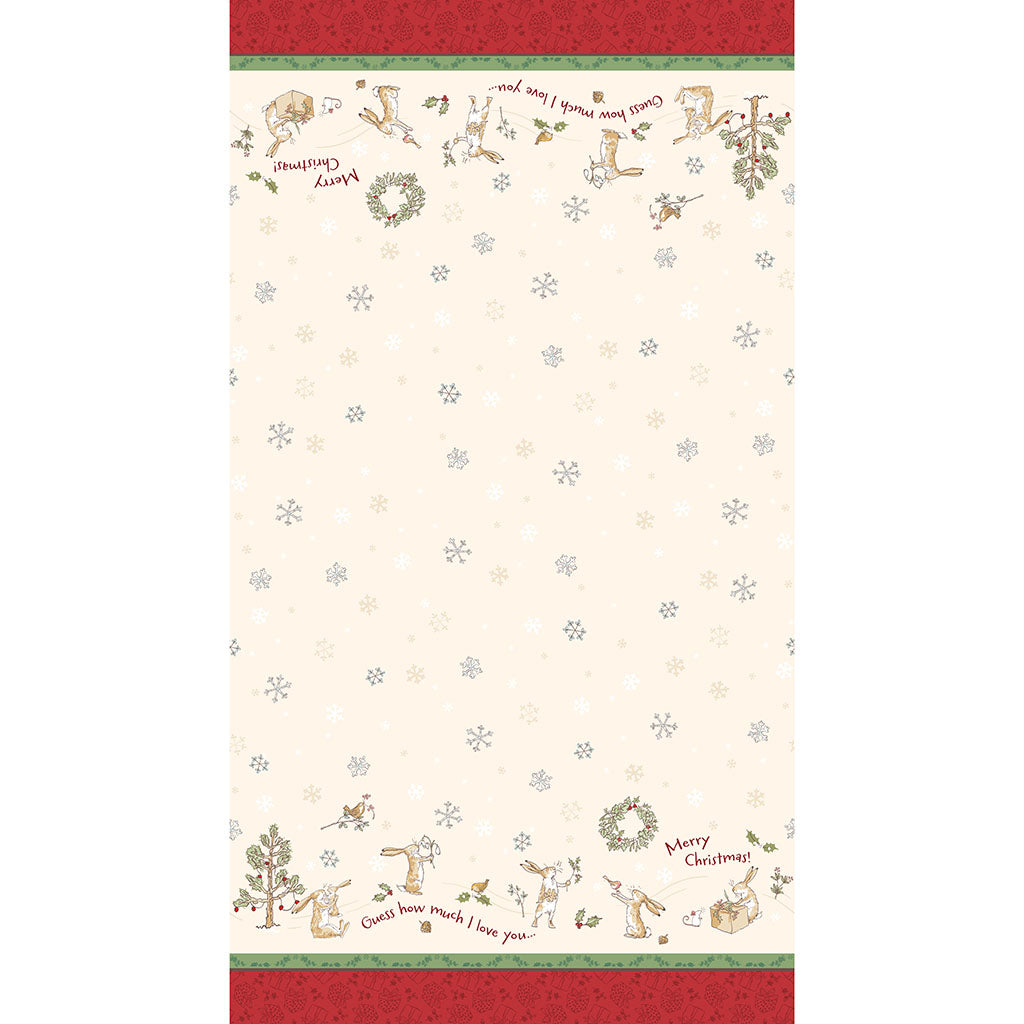 Guess How Much I Love You Double Border Cream Y4818-57 by Sam McBratney & Anita Jeram for Clothworks Fabrics (sold in 25cm increments)