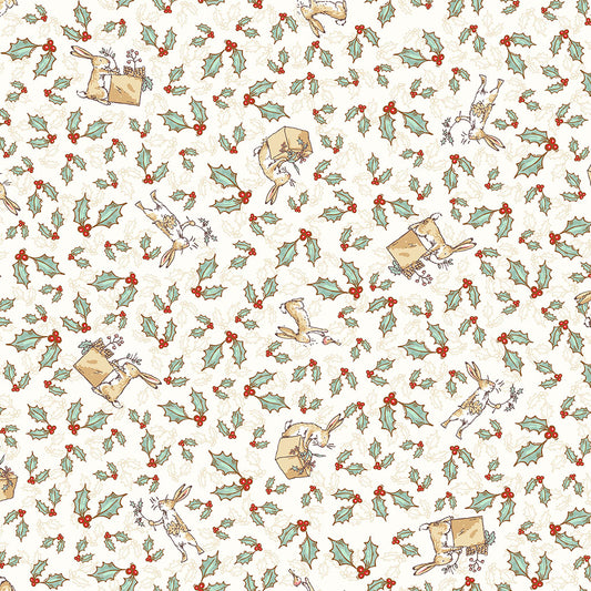 Guess How Much I Love You Tossed Bunnies Cream Y4820-2 by Sam McBratney & Anita Jeram for Clothworks Fabrics (sold in 25cm increments)