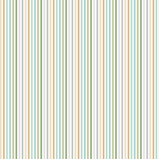 Guess How Much I Love You Tossed Stripe Teal Y4821-104 by Sam McBratney & Anita Jeram for Clothworks Fabrics (sold in 25cm increments)
