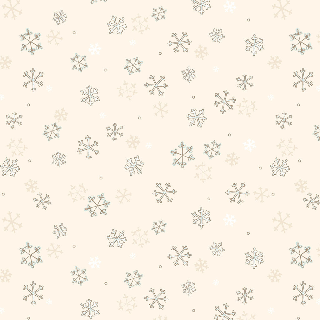Guess How Much I Love You Snowflakes Cream Y4822-57 by Sam McBratney & Anita Jeram for Clothworks Fabrics (sold in 25cm increments)