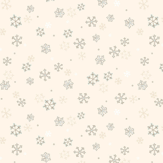 Guess How Much I Love You Snowflakes Cream Y4822-57 by Sam McBratney & Anita Jeram for Clothworks Fabrics (sold in 25cm increments)