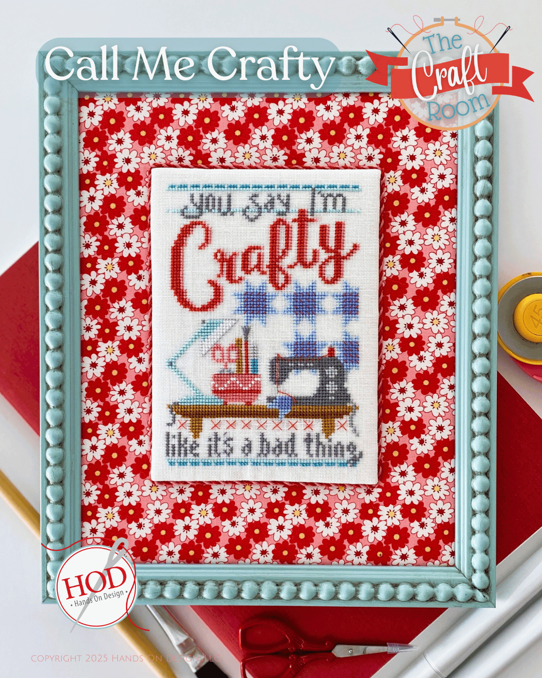 Call me Crafty Cross Stitch Pattern by Hands on Design