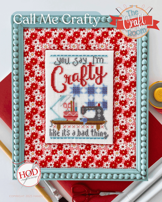 Call me Crafty Cross Stitch Pattern by Hands on Design