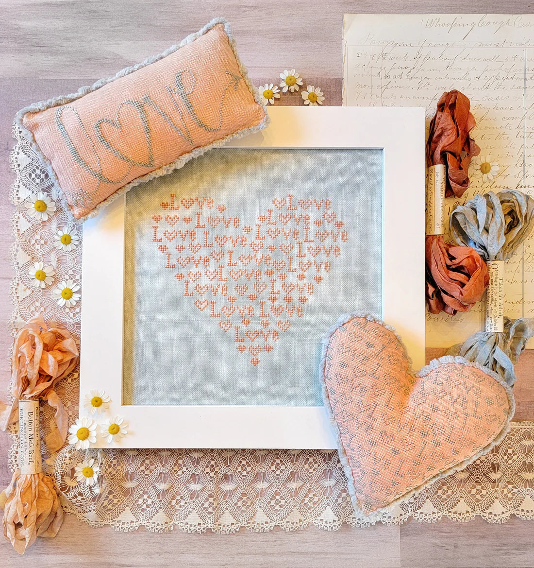 You've Got The Love Cross Stitch Pattern Hello from Liz Mathews