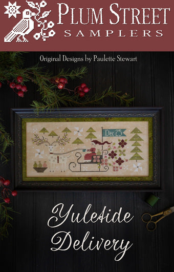 Yuletide Delivery Cross Stitch Pattern Plum Street Samplers