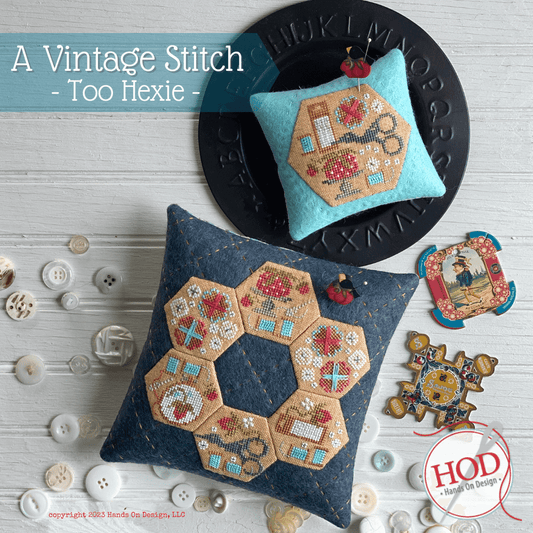 A Vintage Stitch Too Hexie Cross Stitch Pattern by Hands on Design