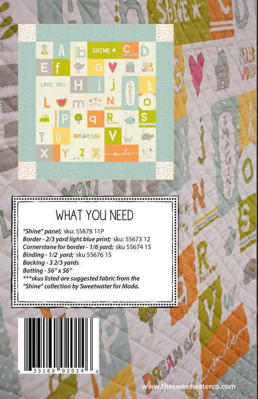 Alphabet Soup Quilt Pattern by Sweetwater